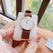 Load image into Gallery viewer, Tissot Everytime Desire White Dial Maroon NATO Strap Watch for Women - T109.210.37.031.00