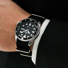 Load image into Gallery viewer, Seiko 5 Sports SKX Automatic Black Dial Black NATO Strap Watch For Men - SRPD55K3