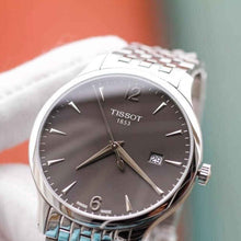 Load image into Gallery viewer, Tissot T Classic Tradition Grey Dial Silver Steel Strap Watch For Men - T063.610.11.067.00
