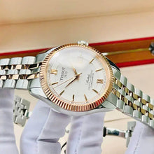 Load image into Gallery viewer, Tissot Ballade Powermatic 80 Chronometer Silver Dial Two Tone Steel Strap Watch For Men - T108.408.22.037.00