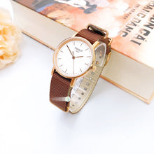 Load image into Gallery viewer, Tissot Everytime Desire White Dial Maroon NATO Strap Watch for Women - T109.210.37.031.00