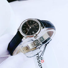 Load image into Gallery viewer, Tissot Le Locle Automatic Lady Black Dial Black Leather Strap Watch for Women - T41.1.123.57