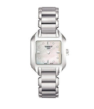 Load image into Gallery viewer, Tissot T Wave Diamonds Mother of Pearl Dial Silver Steel Strap Watch for Women - T02.1.285.74