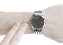 Load image into Gallery viewer, Tissot T Classic Tradition Grey Dial Silver Steel Strap Watch For Men - T063.610.11.067.00