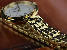 Load image into Gallery viewer, Tissot Flamingo Mother of Pearl White Dial Gold Steel Strap Watch For Women - T094.210.33.111.00