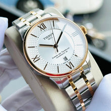 Load image into Gallery viewer, Tissot Chemin des Tourelles Powermatic 80 Helvetic Pride Silver Dial Two Tone Steel Strap Watch for Men - T099.407.22.038.01