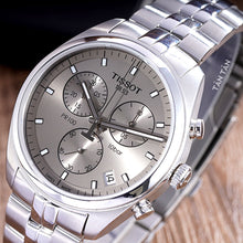Load image into Gallery viewer, Tissot PR 100 Chronograph Grey Dial Silver Steel Strap Watch for Men - T101.417.11.071.00
