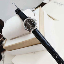 Load image into Gallery viewer, Tissot Le Locle Automatic Lady Black Dial Black Leather Strap Watch for Women - T41.1.123.57