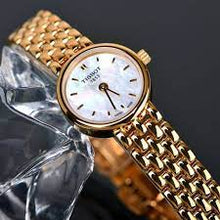 Load image into Gallery viewer, Tissot Lovely Mother of Pearl Dial Rose Gold Steel Strap Watch for Women - T140.009.33.111.00