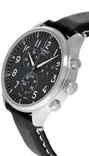 Load image into Gallery viewer, Tissot Chrono XL Vintage Quartz Black Dial Black Leather Strap Watch For Men - T116.617.16.062.00