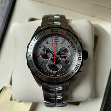 Load image into Gallery viewer, Tag Heuer Formula 1 Special Edition Chronograph Grey Dial Silver Steel Strap Watch for Men - CAZ1012.BA0883