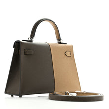 Load image into Gallery viewer, Epsom Casaque Mini Kelly Sellier 20 Vert Loden Dune Dark Bronze