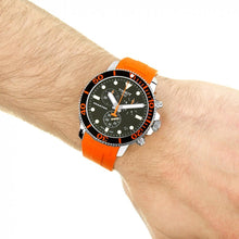 Load image into Gallery viewer, Tissot Seastar 1000 Chronograph Black Dial Orange Rubber Strap Watch For Men - T120.417.17.051.01