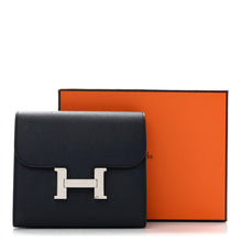 Load image into Gallery viewer, Epsom Verso Constance Short Wallet Bleu Indigo Rose Pourpre