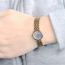 Load image into Gallery viewer, Tissot T Lady Lovely Silver Dial Gold Steel Strap Watch For Women - T058.009.33.031.00