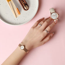 Load image into Gallery viewer, Tissot Lovely Mother of Pearl Dial Rose Gold Steel Strap Watch for Women - T140.009.33.111.00