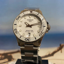 Load image into Gallery viewer, Tissot Seastar 1000 Lady White Dial Silver Steel Strap Unisex Watch - T120.210.11.011.00