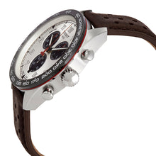 Load image into Gallery viewer, Tissot T Sport PRS 516 Chronograph Silver Dial Brown Leather Strap Watch for Men - T131.617.16.032.00
