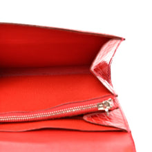Load image into Gallery viewer, Shiny Alligator Constance Short Wallet Geranium
