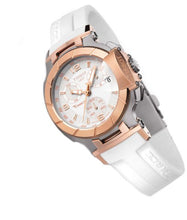 Load image into Gallery viewer, Tissot T Race Chronograph White Dial White Rubber Strap Watch for Women - T048.217.27.017.00