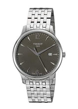 Load image into Gallery viewer, Tissot T Classic Tradition Grey Dial Silver Steel Strap Watch For Men - T063.610.11.067.00