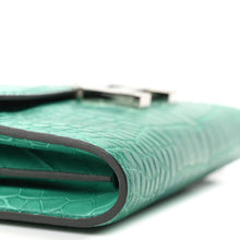 Load image into Gallery viewer, Matte Alligator Constance Long Wallet To Go Vert Jade