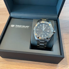 Load image into Gallery viewer, Tag Heuer Aquaracer Automatic Anthracite Grey Dial Silver Steel Strap Watch for Men - WAY2113.BA0928