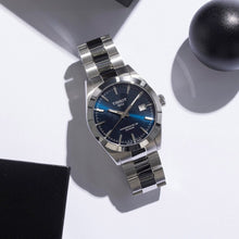 Load image into Gallery viewer, Tissot Gentlemen Powermatic 80 Silicium Blue Dial Silver Steel Strap Watch For Men - T127.407.11.041.00