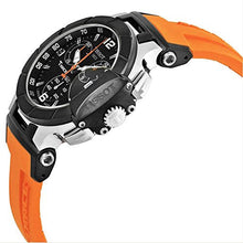 Load image into Gallery viewer, Tissot T Race Chronograph Black Dial Orange Rubber Strap Watch for Women - T048.217.27.057.00
