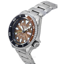 Load image into Gallery viewer, Seiko 5 Sports Sonar Special Edition Brown Dial Silver Steel Strap Watch For Men - SRPJ47K1