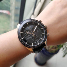 Load image into Gallery viewer, Tissot PRS 516 Chronograph Black Dial Black Leather Strap Watch For Men - T100.417.36.051.00