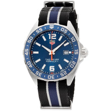 Load image into Gallery viewer, Tag Heuer Formula 1 Quartz Blue Dial Two Tone NATO Strap Watch for Men - WAZ1010.FC8197