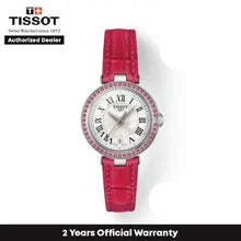 Load image into Gallery viewer, Tissot Bellissima Small Lady Diamonds Mother of Pearl Dial Red Leather Strap Watch For Women - T126.010.66.113.00