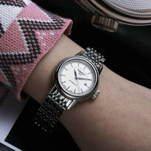 Load image into Gallery viewer, Tissot T Classic Carson Automatic White Dial Silver Steel Strap Watch For Women - T085.207.11.011.00