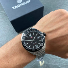 Load image into Gallery viewer, Tag Heuer Formula 1 Quartz Black Dial Silver Steel Strap Watch for Men - WAZ1110.BA0875