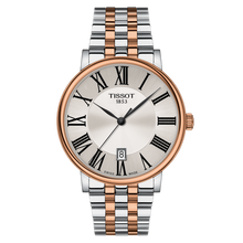 Load image into Gallery viewer, Tissot T Classic Carson Premium Silver Dial Two Tone Steel Strap Watch For Men - T122.410.22.033.00