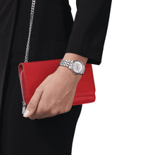 Load image into Gallery viewer, Tissot Carson Premium Automatic Lady Diamonds Silver Dial Silver Steel Strap Watch for Women - T122.207.11.036.00