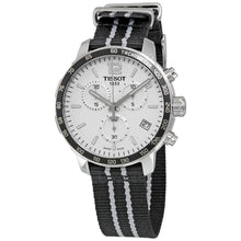 Load image into Gallery viewer, Tissot Quickster Chronograph NBA San Antonio Spurs Edition White Dial Two Tone NATO Strap Watch for Men - T095.417.17.037.07