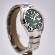 Load image into Gallery viewer, Tissot Gentleman Powermatic 80 Silicium Green Dial Silver Steel Strap Watch For Men - T127.407.11.091.01