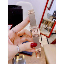 Load image into Gallery viewer, Guess Nouveau Diamonds Rose Gold Dial Rose Gold Mesh Bracelet Watch for Women - W0127L3
