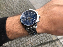 Load image into Gallery viewer, Tissot PRC 200 Chronograph Quartz Blue Dial Silver Steel Strap Watch For Men - T114.417.11.047.00