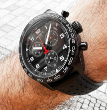 Load image into Gallery viewer, Tissot T Sport PRS 516 Chronograph Black Dial Black Leather Strap Watch for Men - T131.617.36.052.00