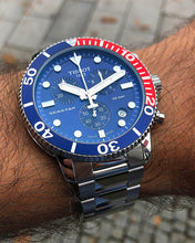 Load image into Gallery viewer, Tissot Seastar 1000 Chronograph Blue Dial Silver Steel Strap Watch For Men - T120.417.11.041.03