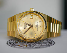 Load image into Gallery viewer, Tissot PRX Powermatic 80 Gold Dial Gold Steel Strap Watch for Men - T137.207.33.021.00