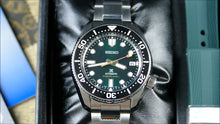 Load image into Gallery viewer, Seiko Prospex 140th Anniversary Limited Divers Green Dial Silver Steel Strap Watch For Men - SPB207J1