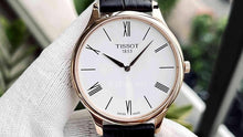 Load image into Gallery viewer, Tissot Tradition 5.5 White Dial Brown Leather Strap Watch for Men - T063.409.36.018.00