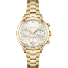 Load image into Gallery viewer, Hugo Boss Hera White Dial Gold Steel Strap Watch for Women - 1502628