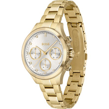 Load image into Gallery viewer, Hugo Boss Hera White Dial Gold Steel Strap Watch for Women - 1502628