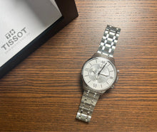 Load image into Gallery viewer, Tissot Chemin des Tourelles Automatic Chronograph White Dial Silver Steel Strap Watch for Men - T099.427.11.038.00