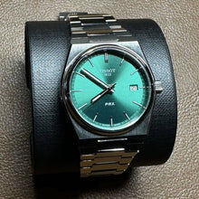 Load image into Gallery viewer, Tissot PRX Green Dial Silver Steel Strap Watch for Women - T137.210.11.081.00